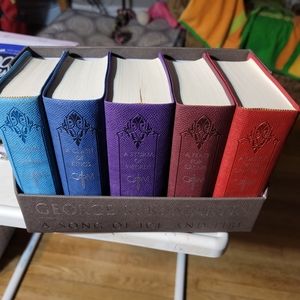 LEATHER BOUND COLLECTOR'S EDITION "FIRE & ICE" SERIES by GEORGE R R. MARTIN